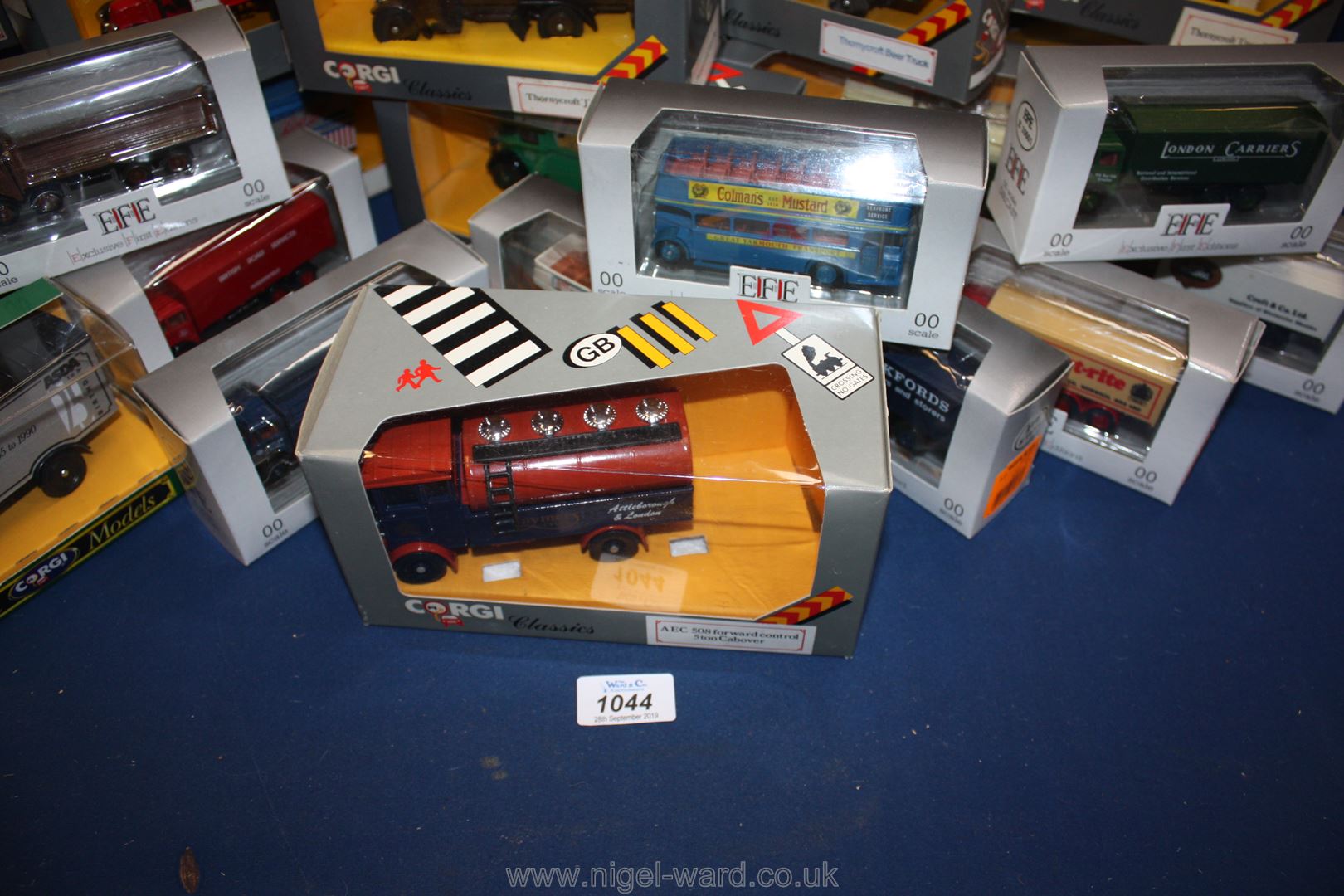 A quantity of Corgi classic cars, vans, trains,