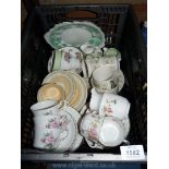 A quantity of china to include Royal Doulton 'Samara', Royal Stafford 'Rosalind', etc.