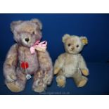 A Steiff Teddy bear together with a Hermann limited edition No. 809/ 2000 Teddy.