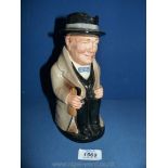 A Royal Doulton Toby jug of Winston Churchill.