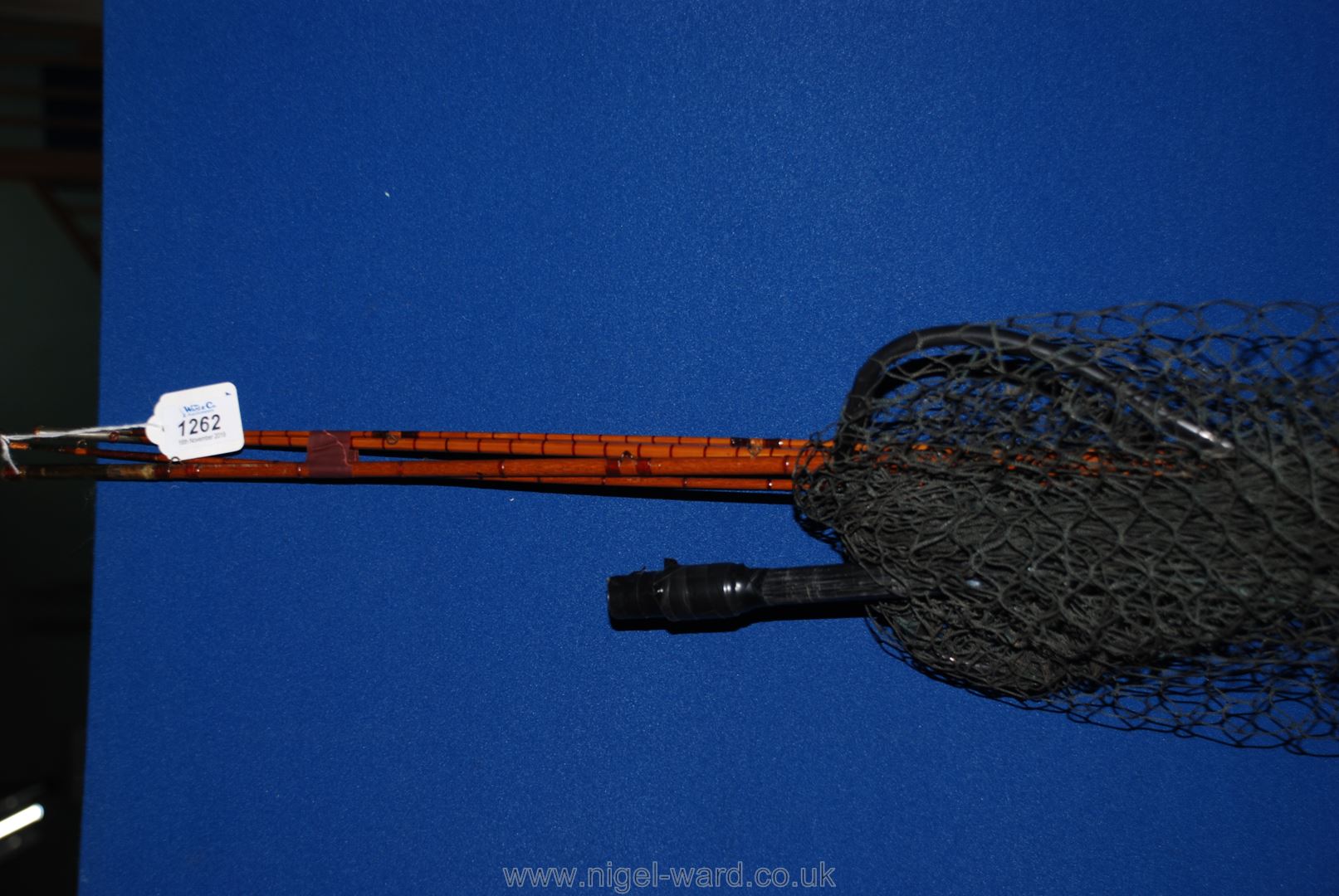 Two Brook fly fishing rods and a landing net - Image 2 of 2