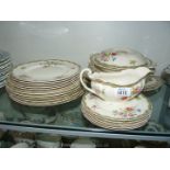 An Old Staffordshire part dinner service, Hanford pattern.