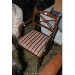 A Mahogany framed Regency style reproduction carver Chair
