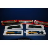 A boxed Inter-city 125, 00 gauge and boxed Hornby Diesel Railcar Power and Trailing units,