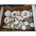 A quantity of Welsh porcelain including four cups and saucers,