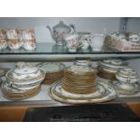 A Mintons 'Princess' dinner service comprising twelve each of dinner, soup and breakfast plates,