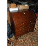 A good 19th c Mahogany Bureau,