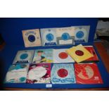 Miscellaneous 45 rpm records including 'My Fair Lady', 'Leaning on a lamp post', Al Jolson,