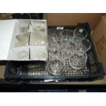 Six Edinburgh crystal licquer glasses,