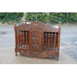 A French Provencal carved fruitwood bread cupboard (pannetiere), first half of the 19th c.