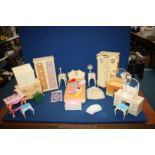 A quantity of Sindy Bedroomware including wardrobes, dressing tables, side tables, etc.