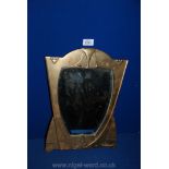 A brass secessionist Mirror, possibly W.M.F.