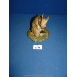A Border Fine Arts 'Rabbit' figurine, signed Hayton.