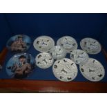 A quantity of Ridgeway's 'Homemakers' Plates and dishes and two wall Plates depicting 'Holmes' and