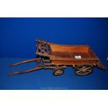 A model wooden horse Wagon.