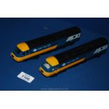 Two Hornby Inter-city 125 trains.