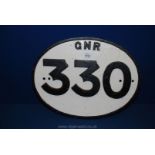 A 1950's cast iron GNR railway Sign.