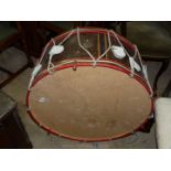 A bass marching Drum, 28 1/2" diameter.