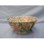A chinse 20th century hand painted bowl, a.