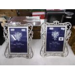 TWO SILVERED PICTURE FRAMES