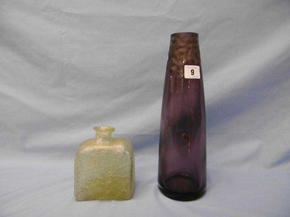 TWO VASES ONE PURPLE AND ANOTHER - Image 7 of 7