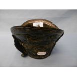 An antique Chinese horn bowl, 11cms approx.