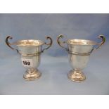 A pair of hm silver trophy cups