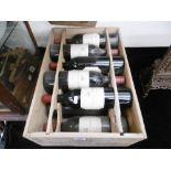 ELEVEN BOTTLES OF PAUILAC BOULIE 1987 IN ORIGINAL WOODEN CRATE