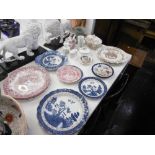A quantity of assorted china including Wedgewood and Minton