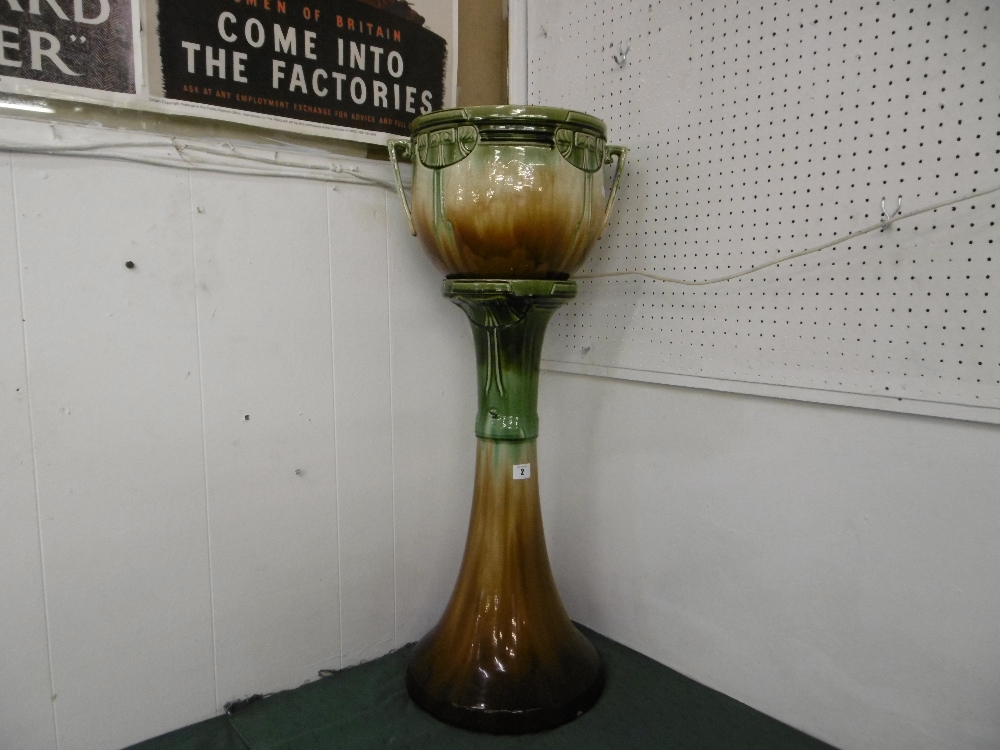 A MID VICTORIAN JARDINIERE AND STAND A/F - Image 4 of 5