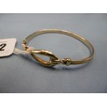 A hm gold bangle,