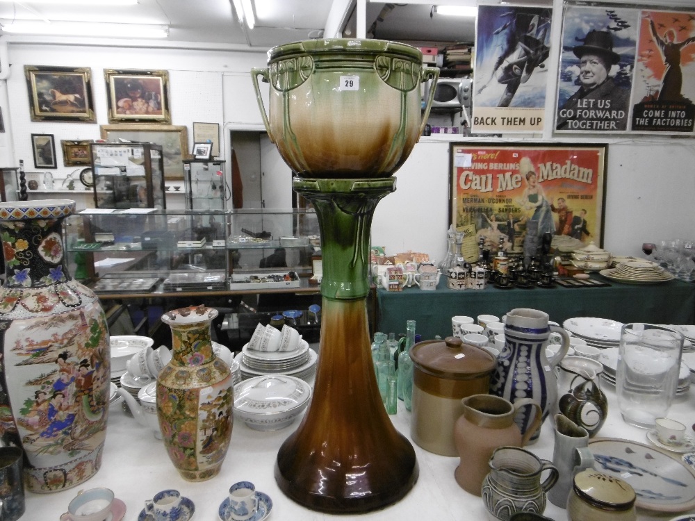 A MID VICTORIAN JARDINIERE AND STAND A/F - Image 2 of 5