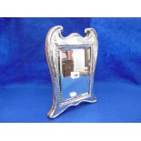 A HALL MARKED SILVER FRAMED MIRROR BIRMINGHAM 1913