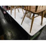 A pine painted refectory table