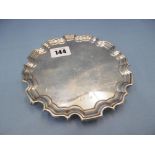 A hm silver card tray