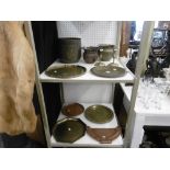 A quantity of assorted copper and brass ware including Indo Persian