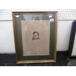 A FRAMED PRINT OF NAPOLEON,