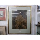 a framed and glazed Picasso print,