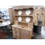 A 19th century pine dresser,