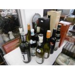 A collection of assorted wines & spirits plus a bottle of champagne