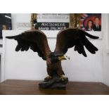 A decorative model of an eagle