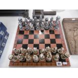 An eastern figure chess set