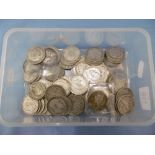 A large quantity of silver half crowns and florin's,