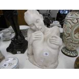 An erotic bust of a lady artist "Peter Moulton"