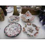 A collection of masons stoneware some a/f