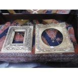 Two carved gilt frames a/f