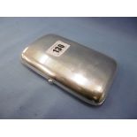 A large Edwardian hallmarked silver cigarette case Deakin & Francis Ltd Birmingham 1902 weight 227