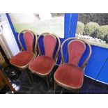 A SET OF EIGHT BENTWOOD CHAIRS