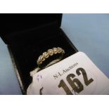 9ct diamond set eternity ring,