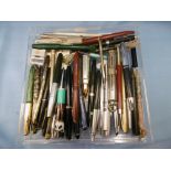 A collection of fountain pens etc including Swan & Parker